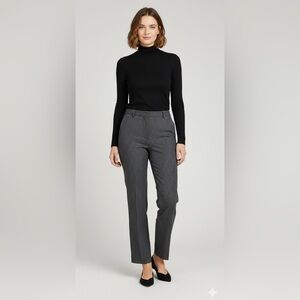 Express Black and White Striped Cropped Pants